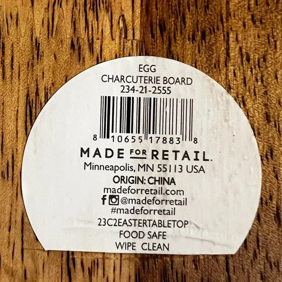 NWT Egg Charcuterie Board - Picture 3 of 4